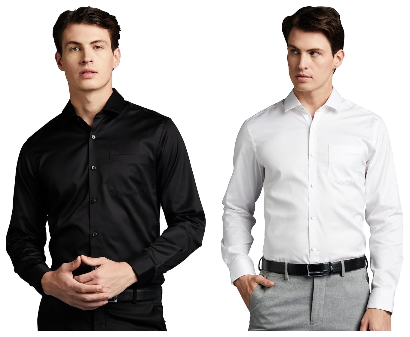 Symbol Premium Men's Wrinkle-Resistant Regular Fit Cotton Formal Shirt