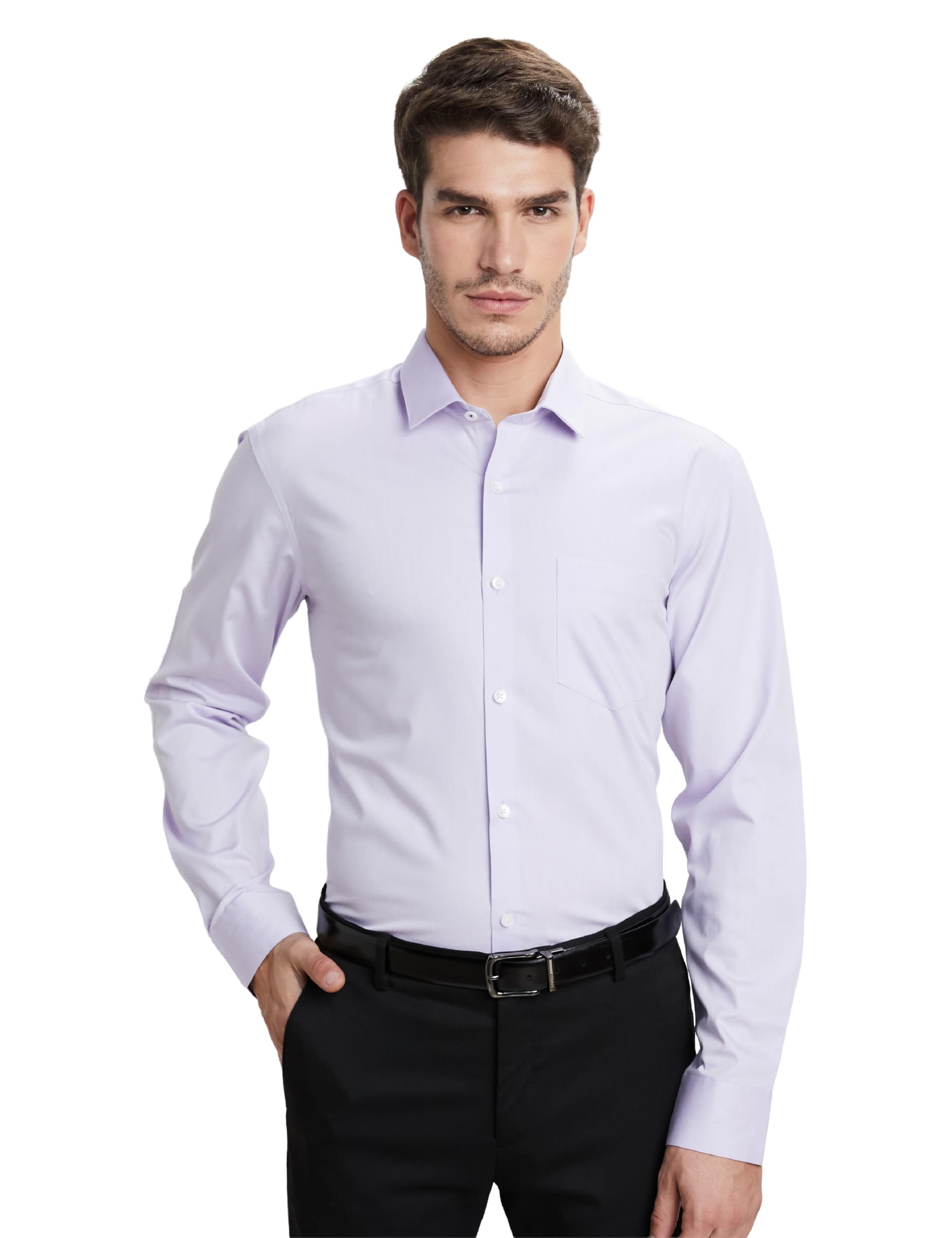 Symbol Premium Men's Wrinkle-Resistant Regular Fit Cotton Formal Shirt