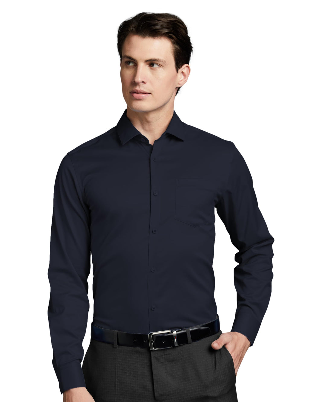 Symbol Premium Men's Wrinkle-Resistant Regular Fit Cotton Formal Shirt