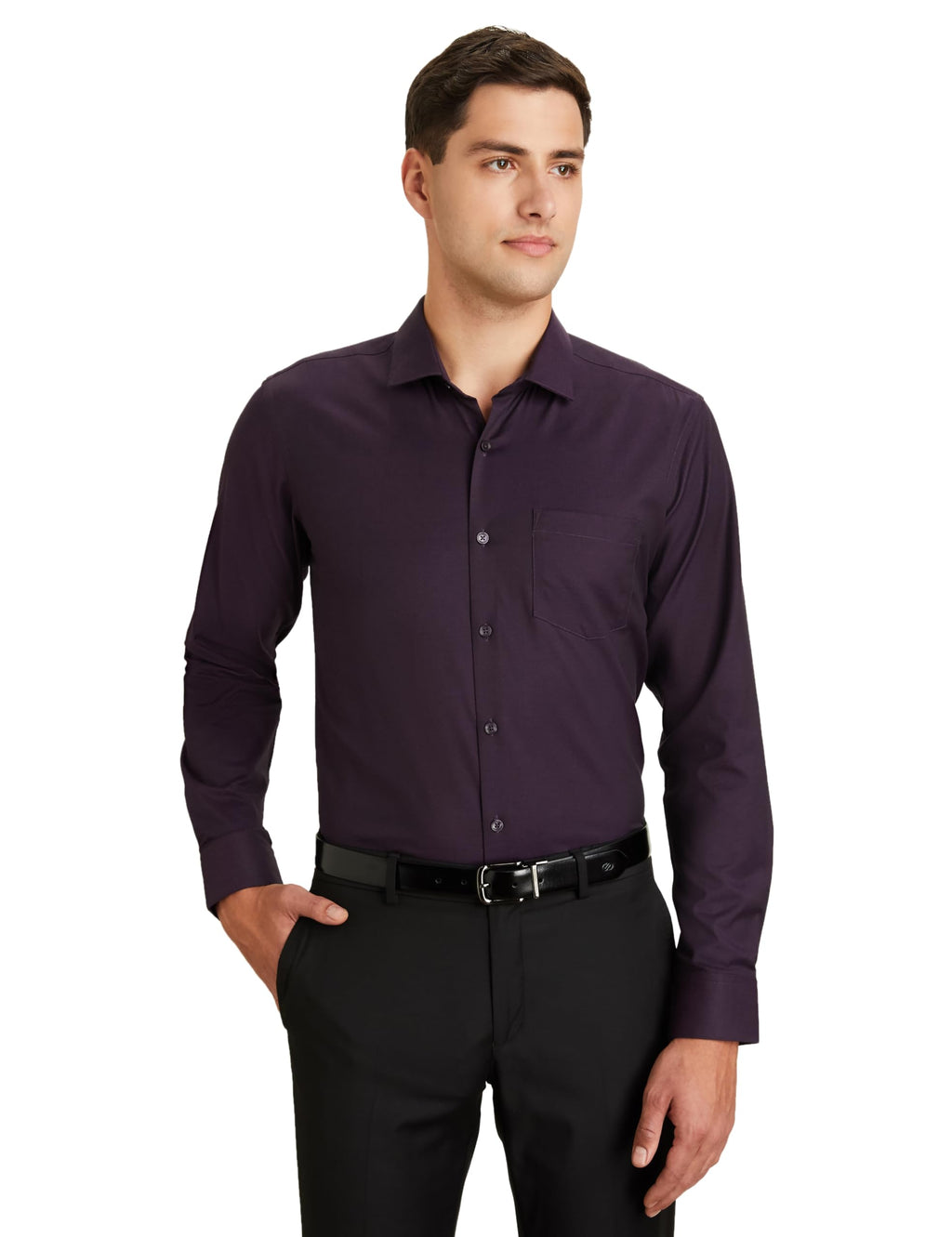 Symbol Premium Men's Wrinkle-Resistant Regular Fit Cotton Formal Shirt