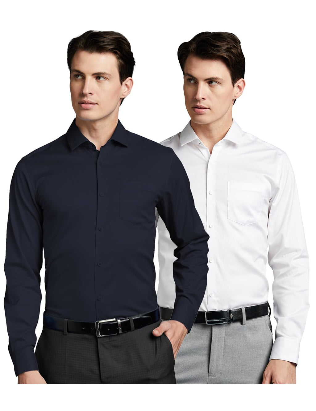 Symbol Premium Men's Wrinkle-Resistant Regular Fit Cotton Formal Shirt