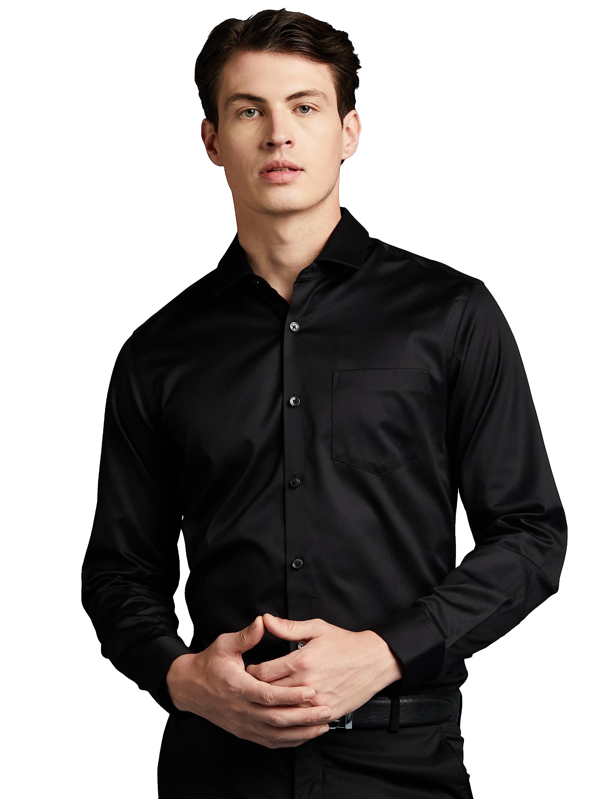 Symbol Premium Men's Wrinkle-Resistant Regular Fit Cotton Formal Shirt