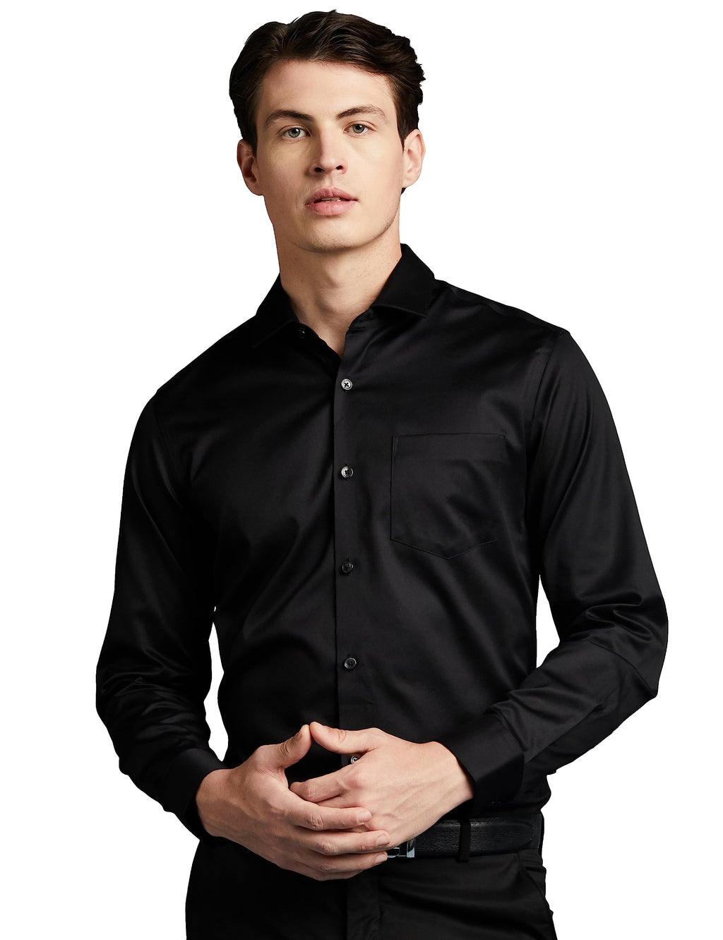 Symbol Premium Men's Wrinkle-Resistant Regular Fit Cotton Formal Shirt