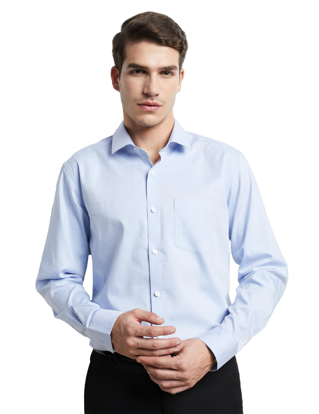 Symbol Premium Men's Wrinkle-Resistant Regular Fit Cotton Formal Shirt