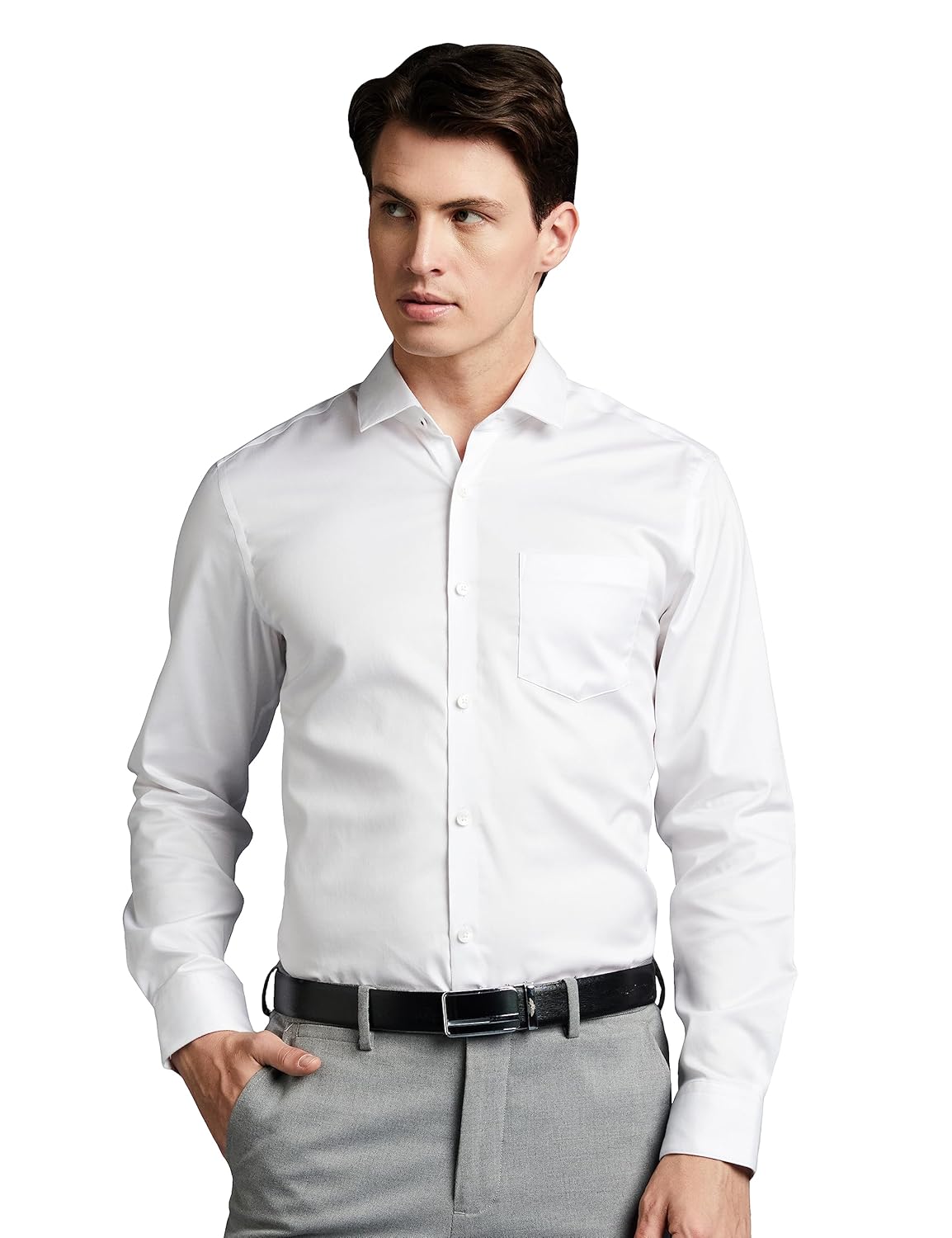 Symbol Premium Men's Wrinkle-Resistant Regular Fit Cotton Formal Shirt